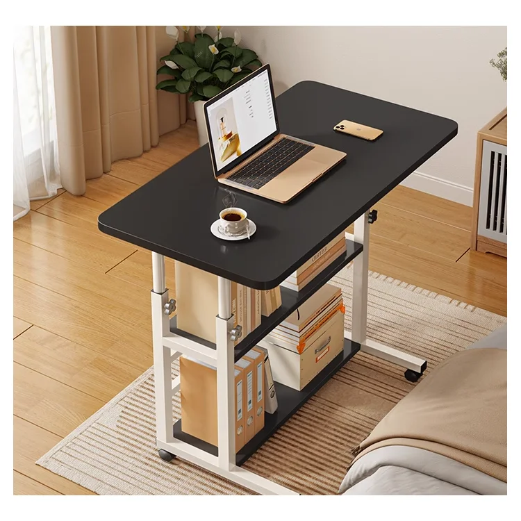!@Wholesalers Classic Modern Expandable Computer Desk with Drawers Foldable Storage Design