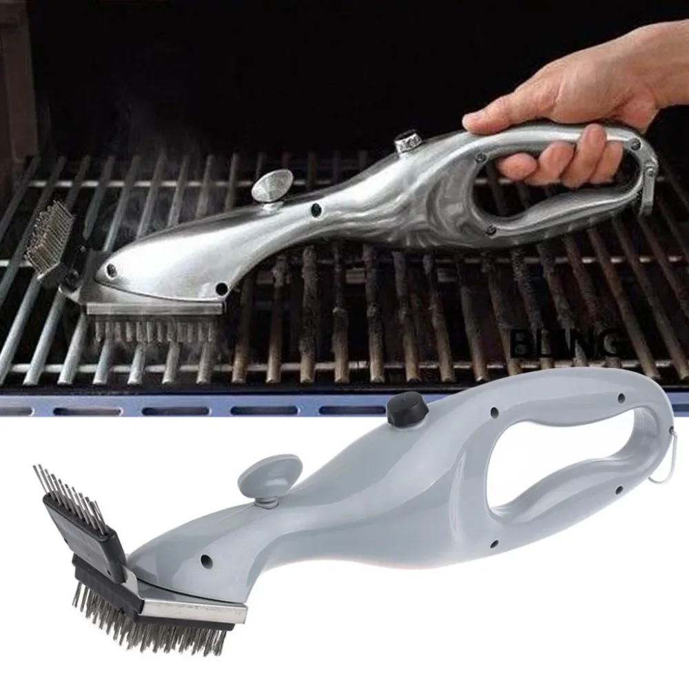 

Barbecue Grill Steam Cleaning Barbeque Grill Brush for Charcoal Cleaner with Steam or Gas Accessories Cooking Tool Portable O4T8