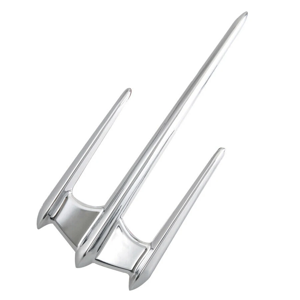 1pcs Brand New For Fairing Fender Trunk Lidg Stylish Design ABS Plastic Chrome Cover Trim Motorcycle 1pcs Brand