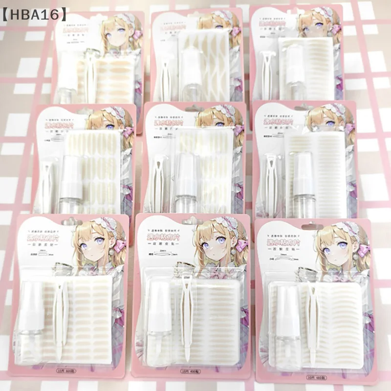 สติกเกอร์ติดเปลือกตาแบบใส ยกกระชับเปลือกตา แถบติดตาสองชั้น เทปกาวติดเปลือกตา อุปกรณ์ติดเปลือกตา