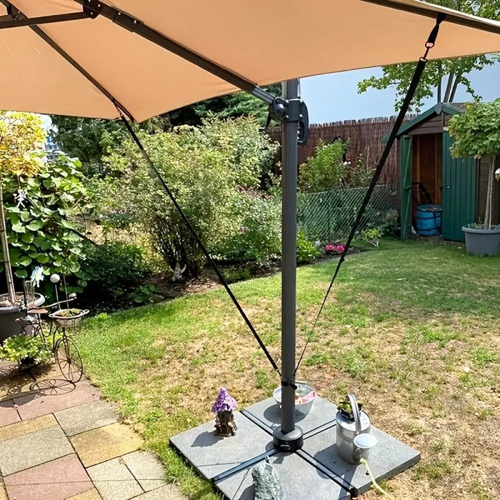 Garden Patio Umbrella Windproof Belt Fixed Buckle Outdoor Cantilever Parasol Protection Strap Shade Accessory Tool