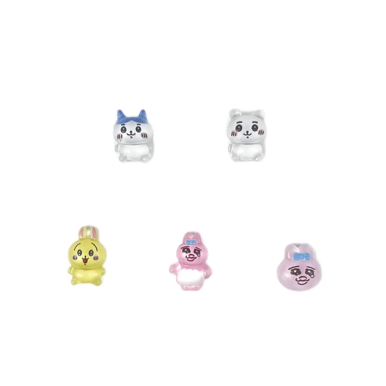 Kawaii Nail Art Decorações, Desenhos Animados Resina Encantos Peças, Cão com Amor, 3D Flatback Gem, Cor Sólida, Novos Acessórios para Unhas, 20Pcs