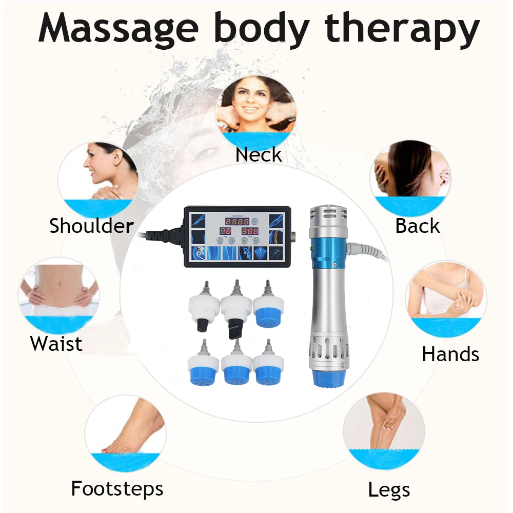 Máquina de terapia de ondas de choque 300MJ para tratamiento ED, alivia el dolor de piernas y la cintura, relajación corporal, nuevo masajeador físico profesional de ondas de choque