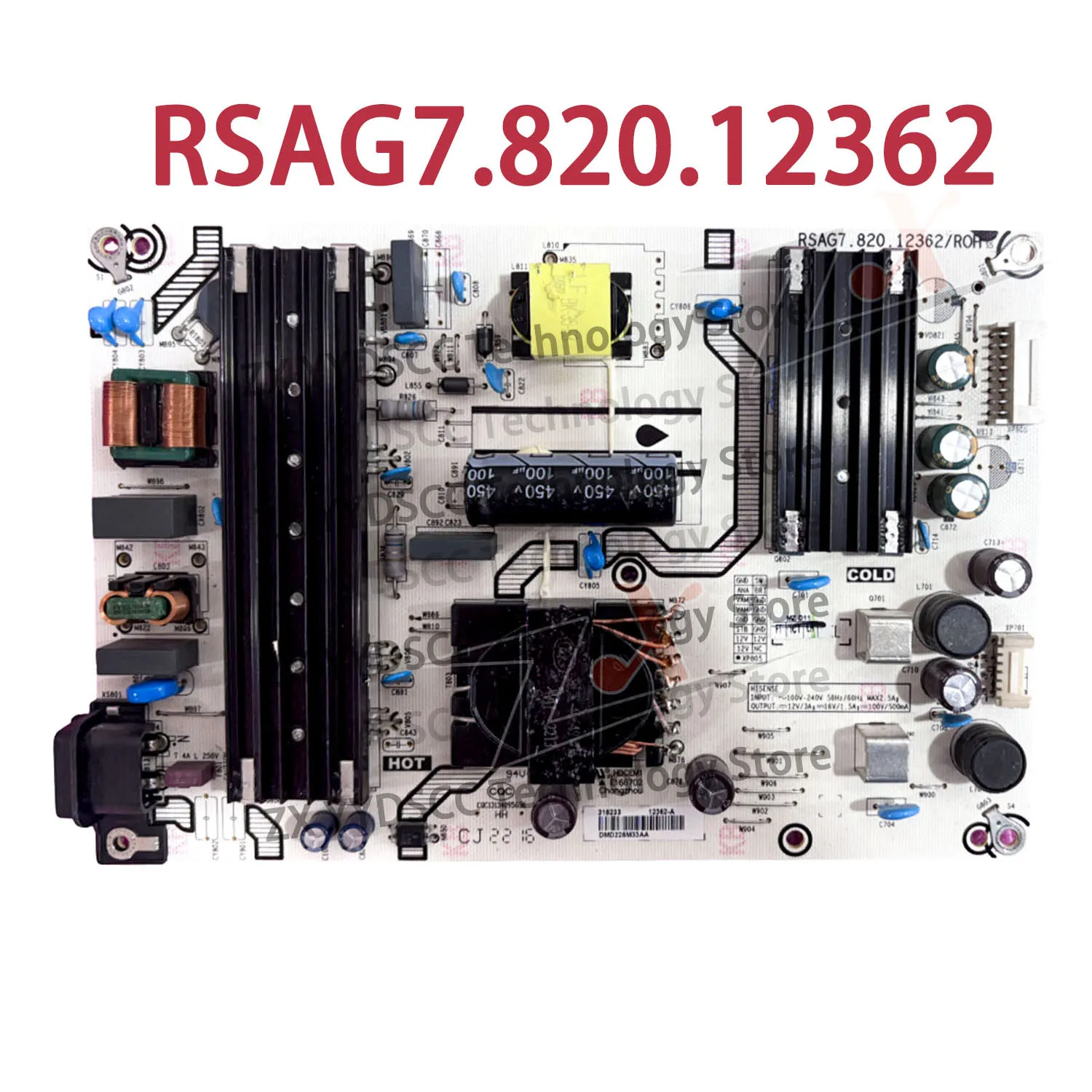 

Оригинальная плата питания для телевизоров RSAG7.820.12362, 65A52F, 65E35H, 65D3H, 65E3G-PRO