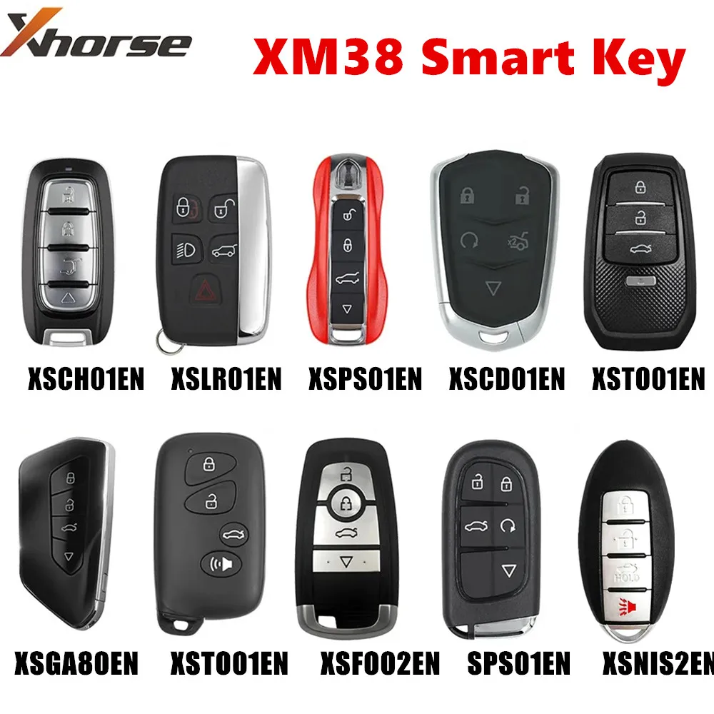 Xhorse VVDI XM38 Smart Key XSCH01EN XSLR01EN XSPS01EN XSNIS2EN XSCD01EN XSGA80EN XSTO01/03EN XSFO02EN FOR VVDI2 Key Tool Max