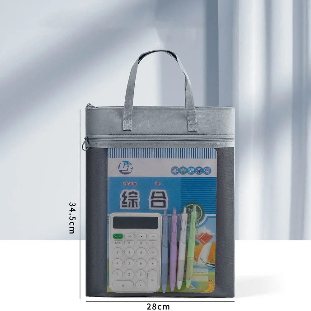

Новая сумка-пенал из оксфордской ткани на молнии, водонепроницаемая сумка для документов формата А4, утолщенная сумка для хранения данных большой вместимости, школьные и офисные принадлежности