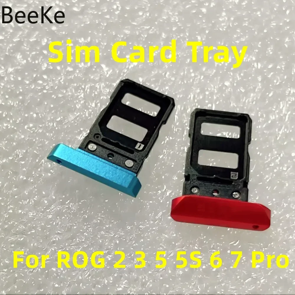 Original For ASUS ROG Phone 2 3 5 5S 6 7 8 Pro 6D Ultimate 5G Sim Card Tray Micro SD Holder Socket Slot Replacement Parts