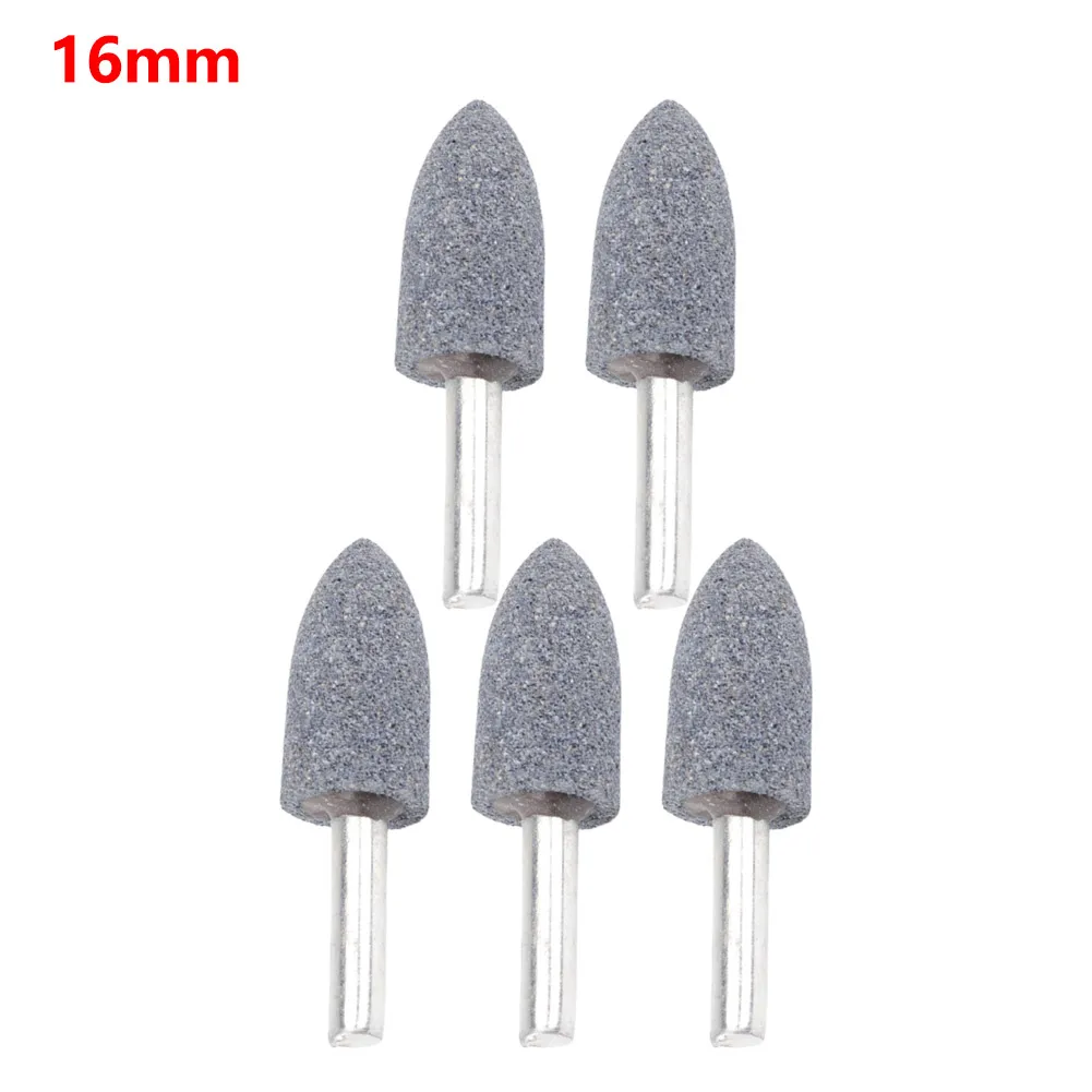 

Polishing Grinding Head Grinding Head Round Shank Sharpening Head Tool 16/20/25/30mm 5pcs 6mm Grinding Wheel Head