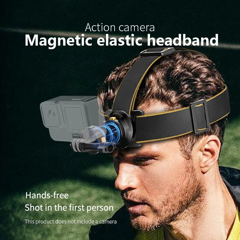 Head Strap Fixed Mount for GoPro Hero 13/DJI Osmo Action 5Pro/Pocket 3 Headband Action Camera Vlog Photography Accessory
