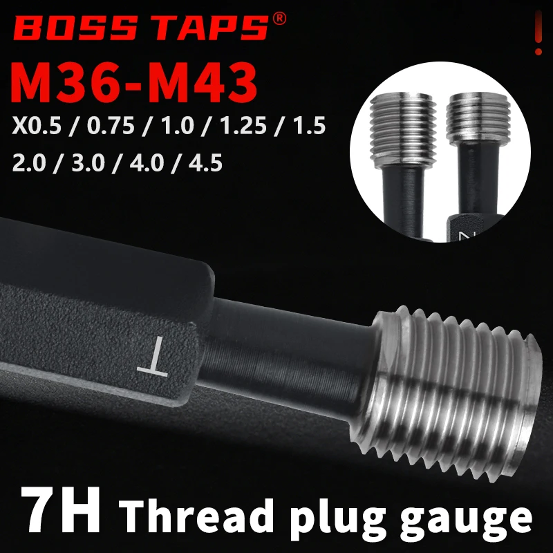 

Заглушка для резьбы, высокое качество, измерительный прибор, 1 шт., 7 часов M36-M43, стальная метрическая тонкая X0,5/0,75/1,0/1,25/1,5/2,0/3,0/4.0/4,5