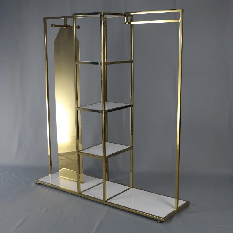 custom，Attractive display racks  Interior Design Retail Garments Shop Decoration