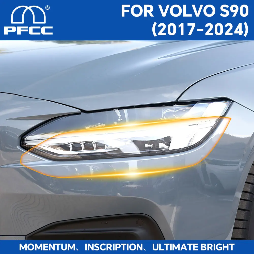 PFCC for Volvo S90 Inscription 2017-2024 Precut Headlight Rearview Film Car Bra Clear PPF TPU 8.5mil Paint Protection Film - view 2