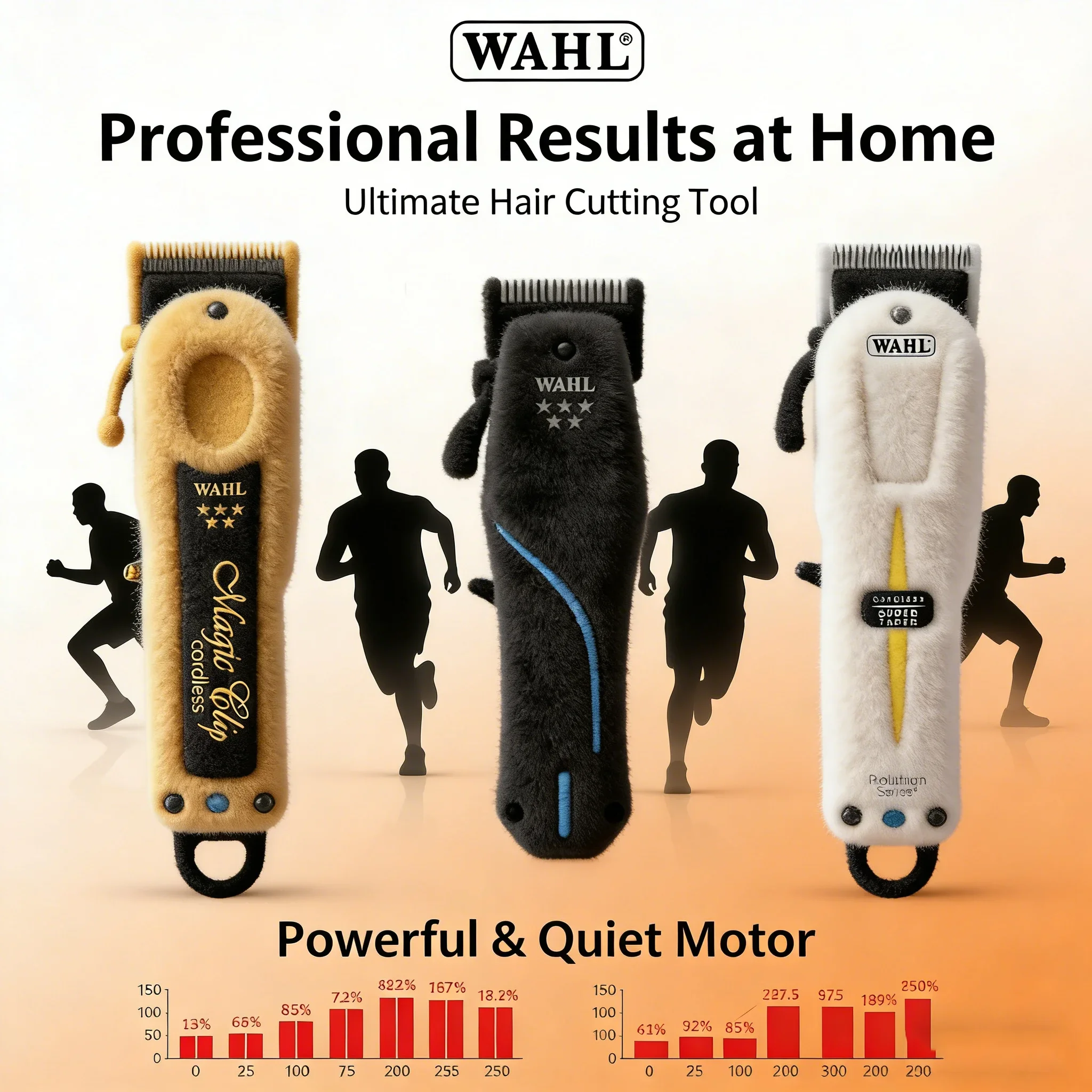 Tondeuse à cheveux sans fil professionnelle Wahl 5 Star Vapor Magic Clip 8148 Legend Senior, tondeuse à cheveux dorée pour stylistes