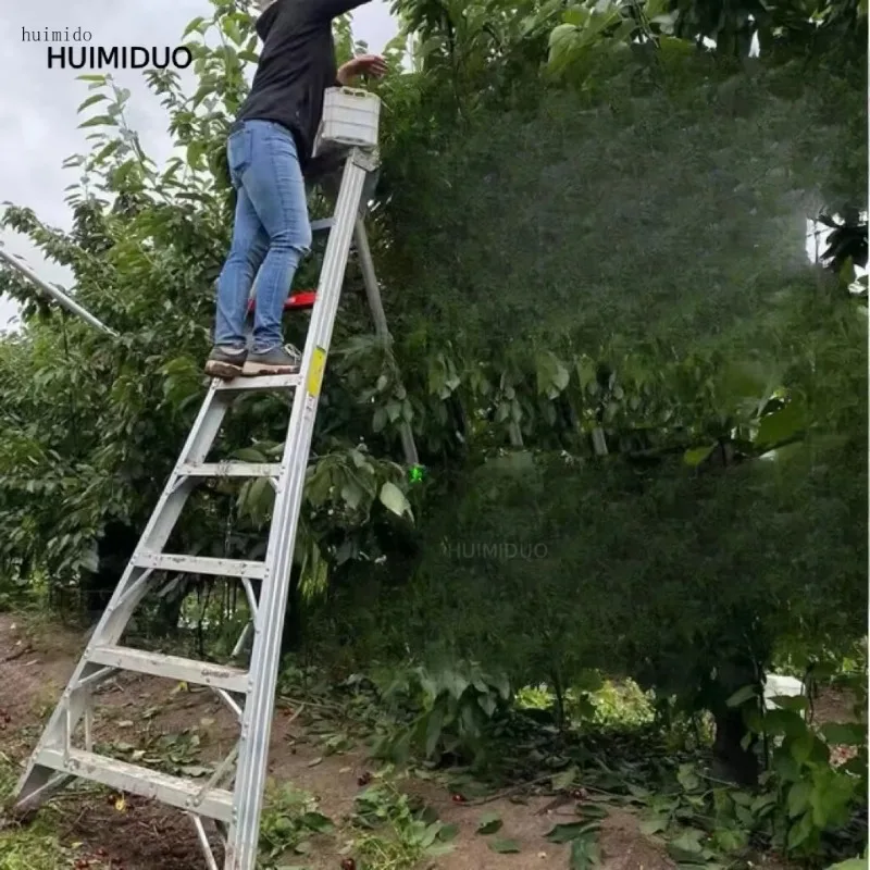 Aluminum Alloy Garden Triangle Thickened Aluminum Ladder Fruit Outdoor Picking Pruning Ladder Triangle Orchard Ladder