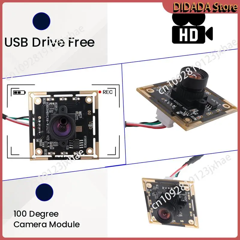 

N82R 3PCS Camera Module 100 Degree OV9732 2M Cable 1280X720 30Fps,Compatible For Autodarts.Io,USB Drive Free