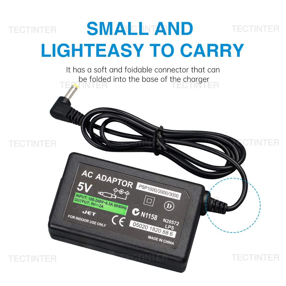 PSP 1000 2000 3000 시리즈 AC 어댑터 벽 충전기, EU 미국 플러그, 소니 PSP용 전원 공급 코드