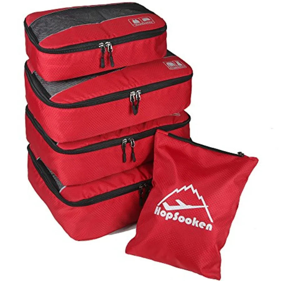 

Набор из 5 органайзеров для путешествий: большие сумки-органайзеры для чемоданов, аксессуары для путешествий, 4 куба и 1 мешок для белья