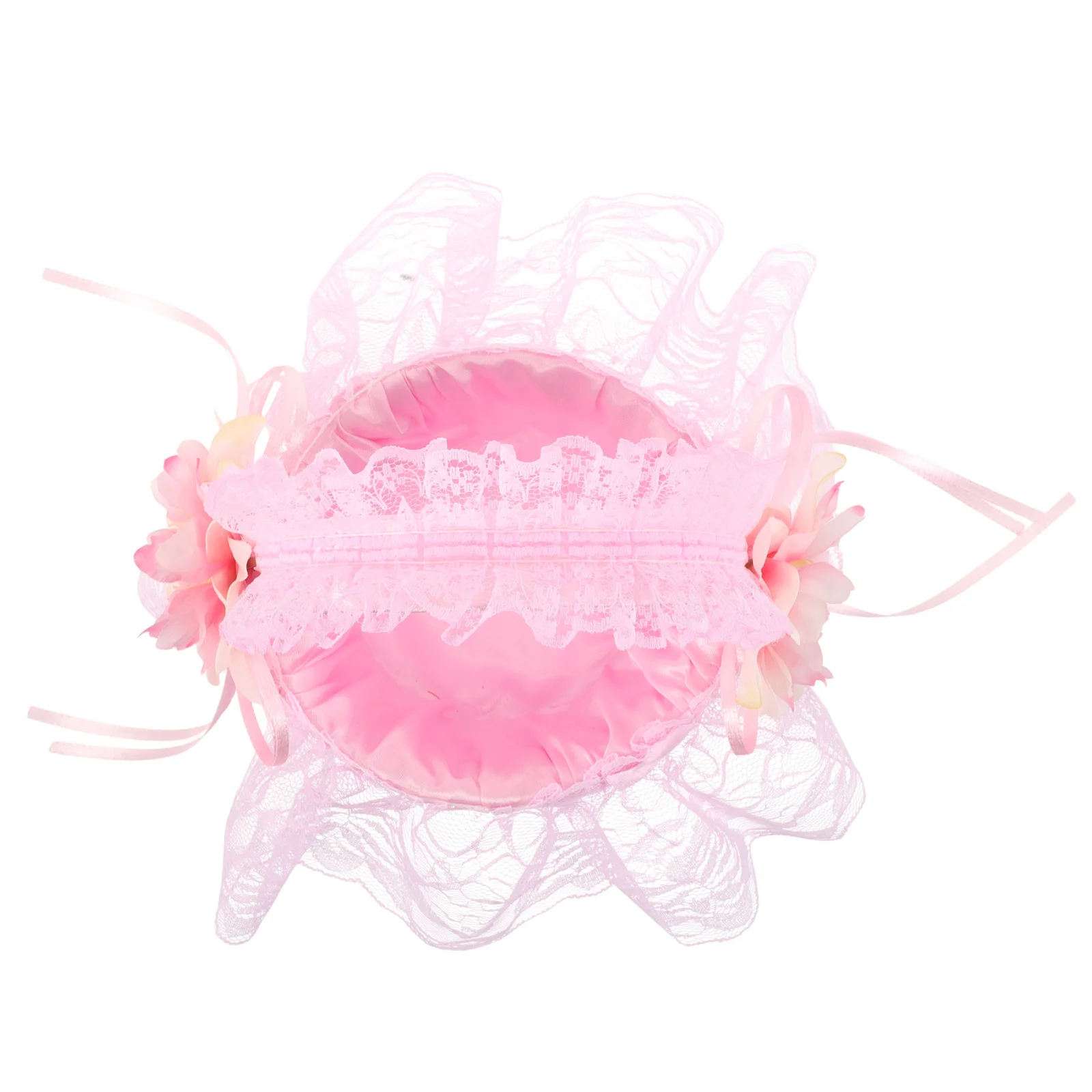 

Wedding Flower Basket Small Petal Holder For Flower Girl Rustic Bridal Party Handheld Woven Basket Decorations Storage