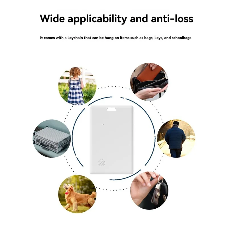 Tarjeta de seguimiento de billetera inteligente Bluetooth ultrafina funciona con Iphone Find My App Locator A