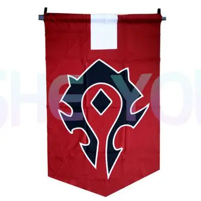 Anime Movie WOW Horde Alliance Banner Flag Home Decoration Cosplay Accessory 30cm * 48cm