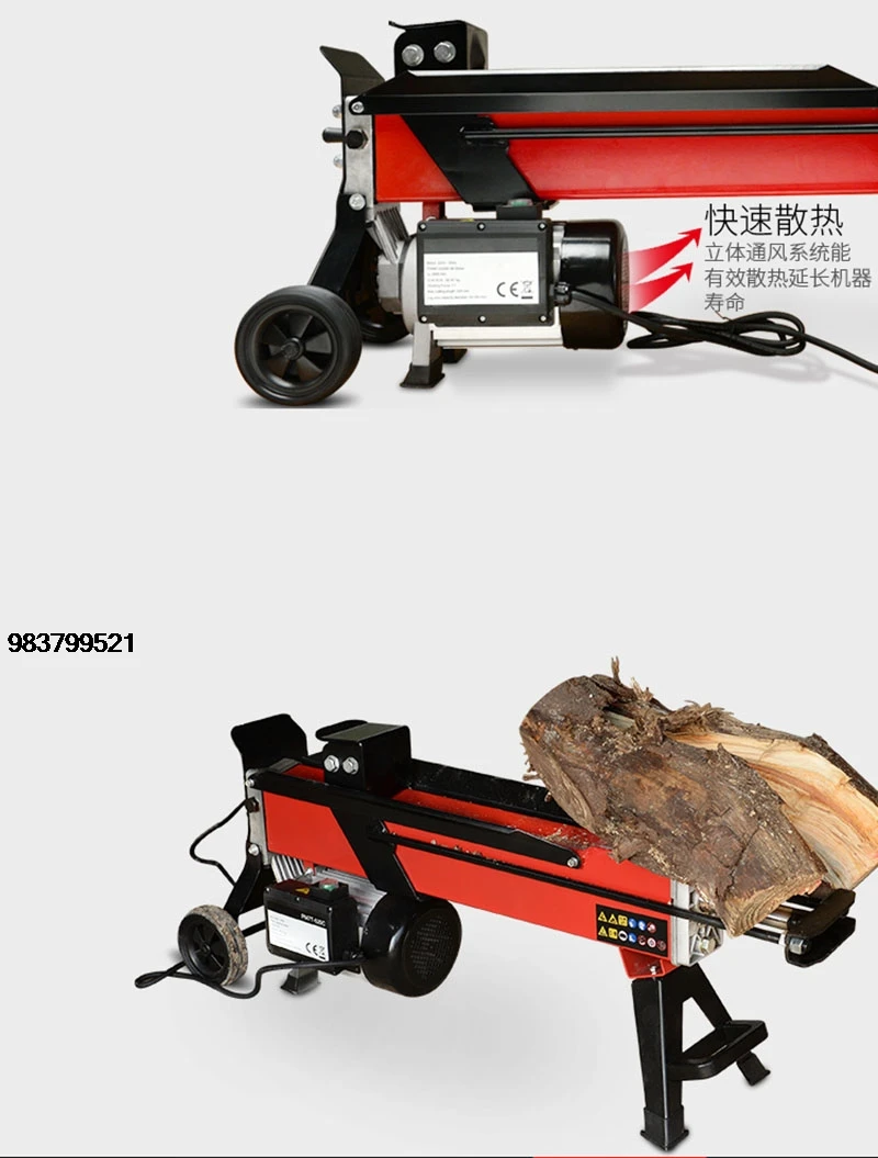 Good Price NEW 8T Wood Splitting Machine Hydraulic Logging Wood Cutting Machine HLS8T-52 Wood Splitting Machine Woodworki