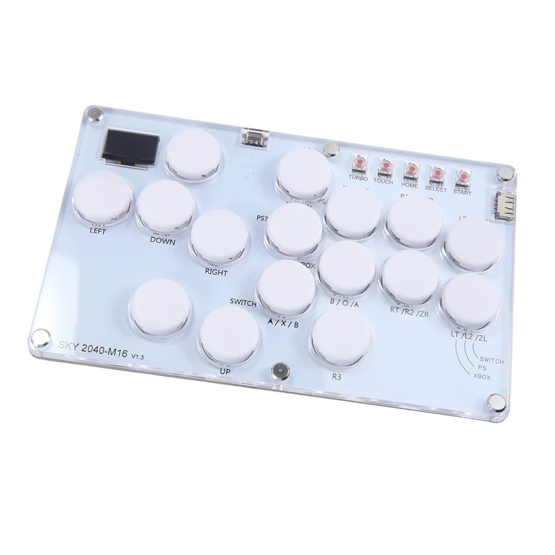 

Stable-16Key Joystick Hitbox Keyboard Arcade Stick Controller For PS4/PS3/Switch/Steam Arcade Hitbox Controller Fight Sticks