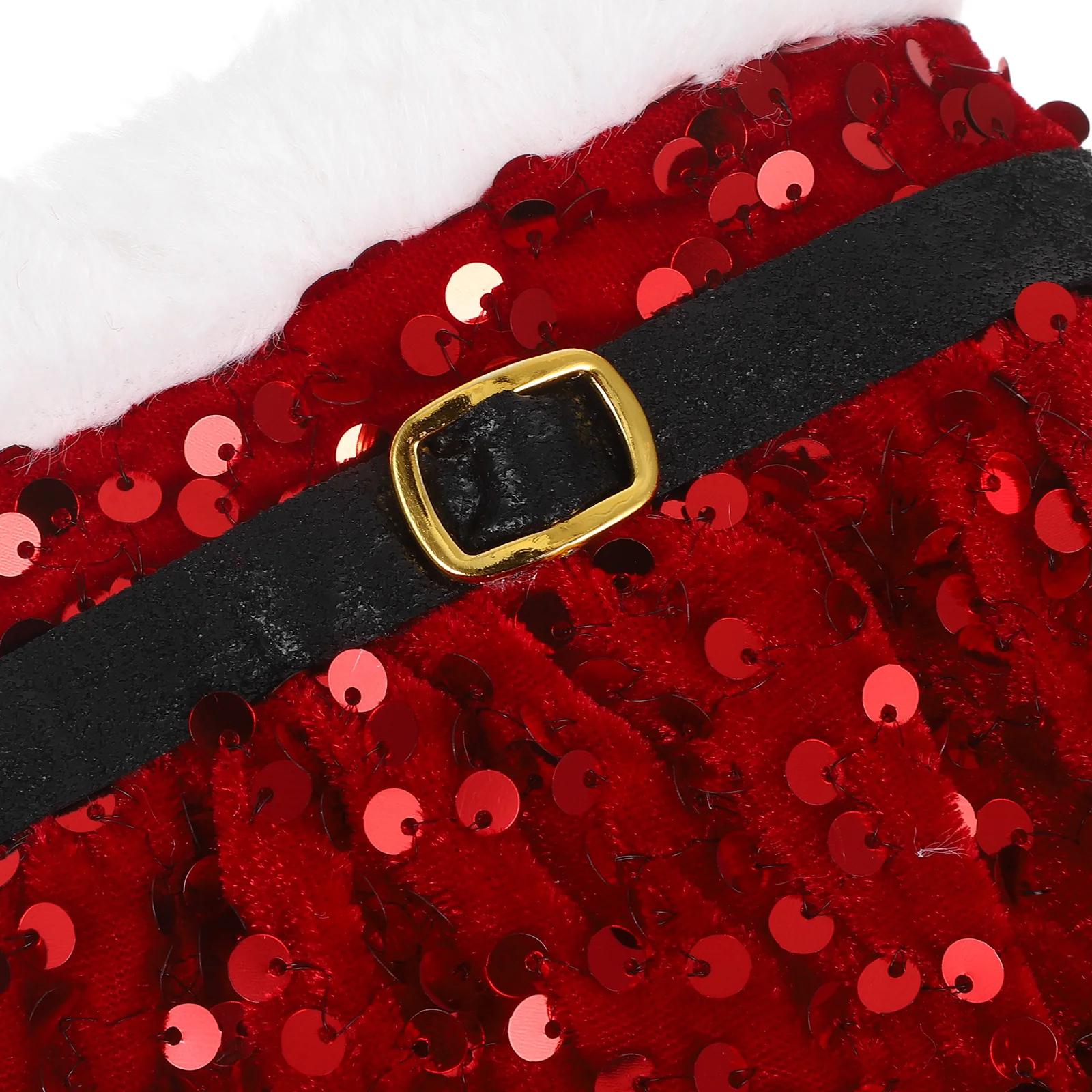 غطاء فستان لزجاجة نبيذ عيد الميلاد مزين بالترتر وقطعة مركزية لطاولة عيد الميلاد وحامل الهدايا وواقي الأكمام