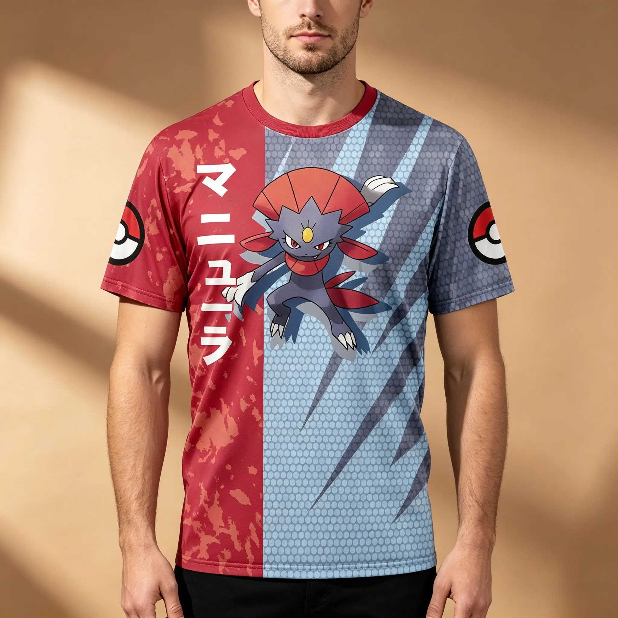 All Ages 3D Digital Print Tee Men Women Boys Girls Short Sleeve Soft Fabric Sports Daily Parent-child Summer T-shirt