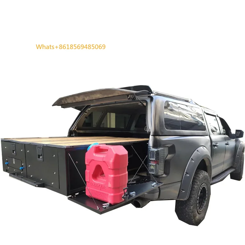 Customized 4x4 Pickup Heavy Duty Durable Aluminum Storage System Drawer Truck Boxes  F150