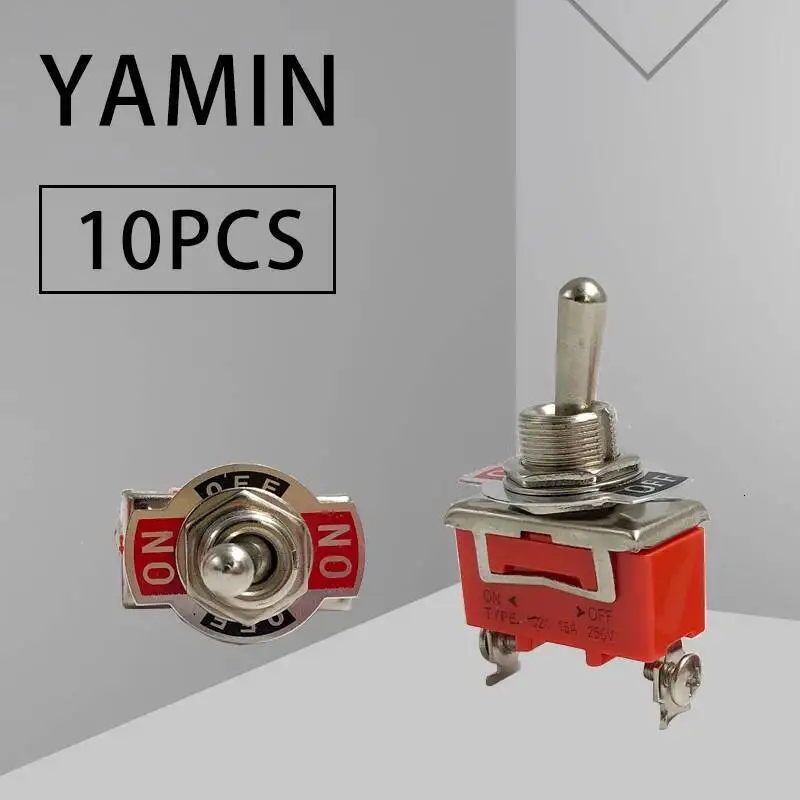 

10 шт. мини 12 мм тумблер переключатель 6 контактов 2 положения/3 положения ВКЛ-ВЫКЛ-ВКЛ рычаг двойной 6 контактов терминалы 1321/1322