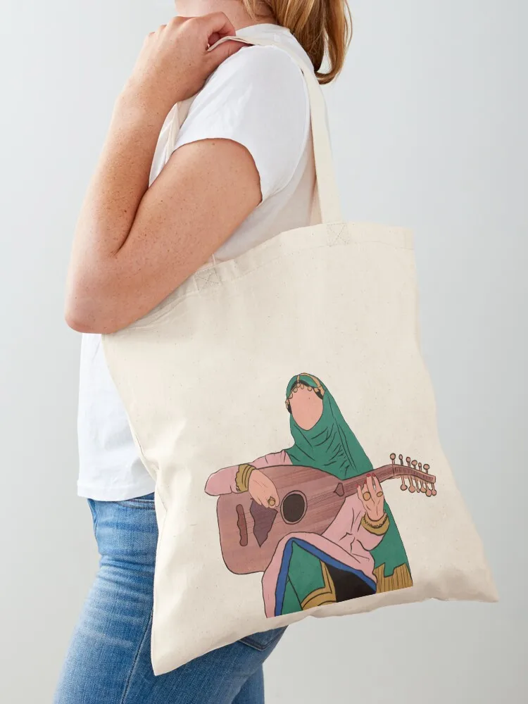 Omańska dziewczyna - tradycyjna - torba na zakupy z motywem oud, torba shopper, damska torba wielokrotnego użytku, torby na zakupy do supermarketu, składana torba, torby dla kobiet
