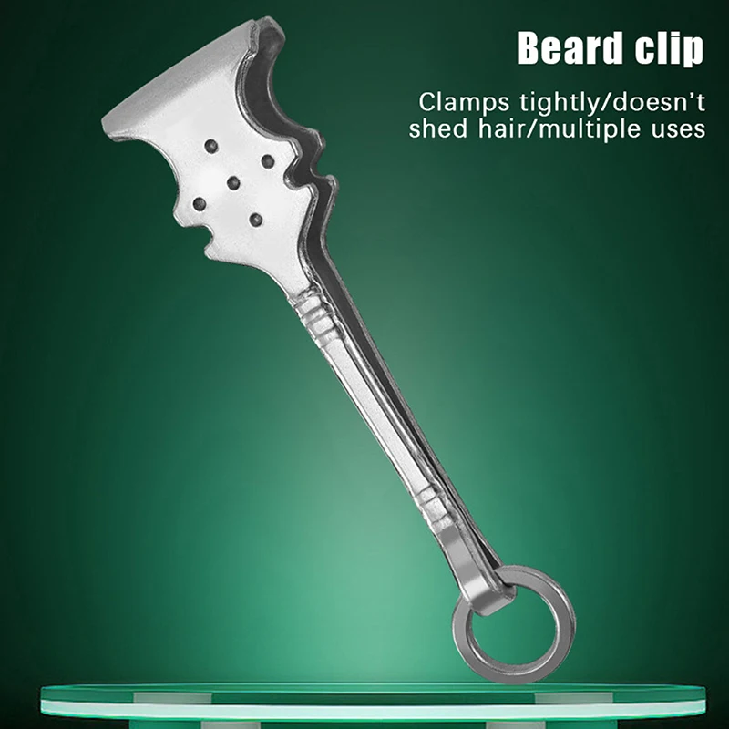 Pinzette di precisione in acciaio inossidabile per barba, baffi e sopracciglia, strumento multifunzionale per la depilazione con finitura elegante