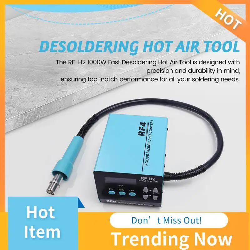 

ABNL RF-H2 1000W Fast Desoldering Hot Air Tool Soldering Station Digital Intelligent BGA Rework Station To PCB Chip