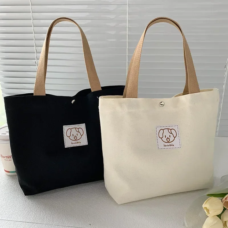 

TOUB045 Fashion Canvas Women Tote Bags 2023 Japanese Small Cotton Cloth Ladies Hand Cute Travel Picnic