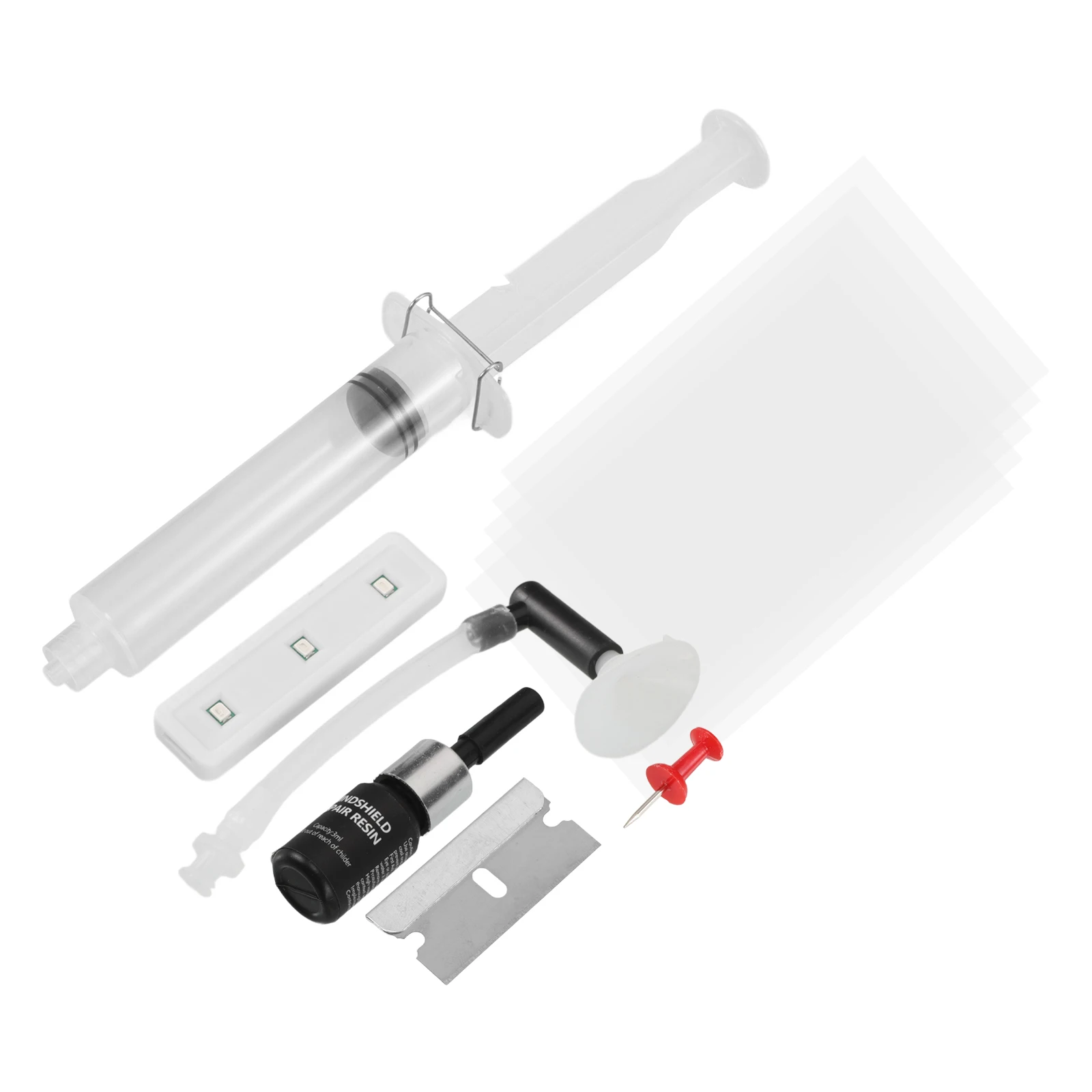 

1 set Auto Kit For Windshield Crack Chip Durable Car Window Solution With Glass Repair Fluid For Windscreen Vehicle Table Glass