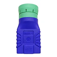 Adaptador de conector diésel FCAR de 9 pines para camiones, vehículo diésel, color verde y azul, adaptador de diagnóstico F7S F7S-G