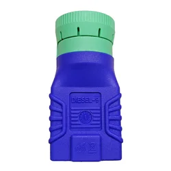 FCAR diesel 9 pin connector adaptor for trucks diesel vehicle green blue color F7S F7S-G diagnostic adaptor