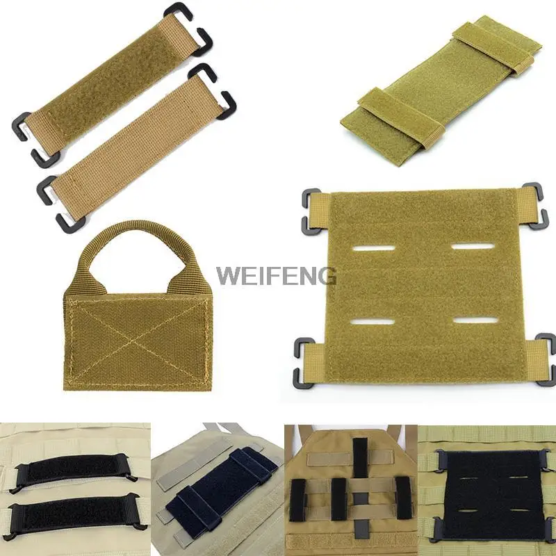 Tactical Vest Patch Molle Panel Modular ID Patch Hook&Loop Converter Ribbon for Military Vest Patches Attching DIY Patch Badge