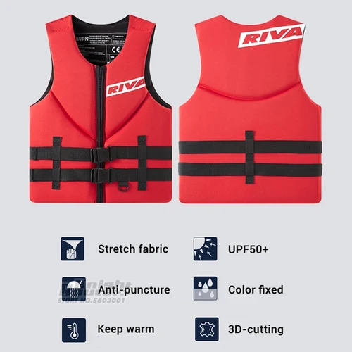 Imagen 2 del producto Chaleco salvavidas para adultos, Kayak, Wakeboard, lanchas de rescate, balsa, deportes acuáticos, natación, rescate a la deriva