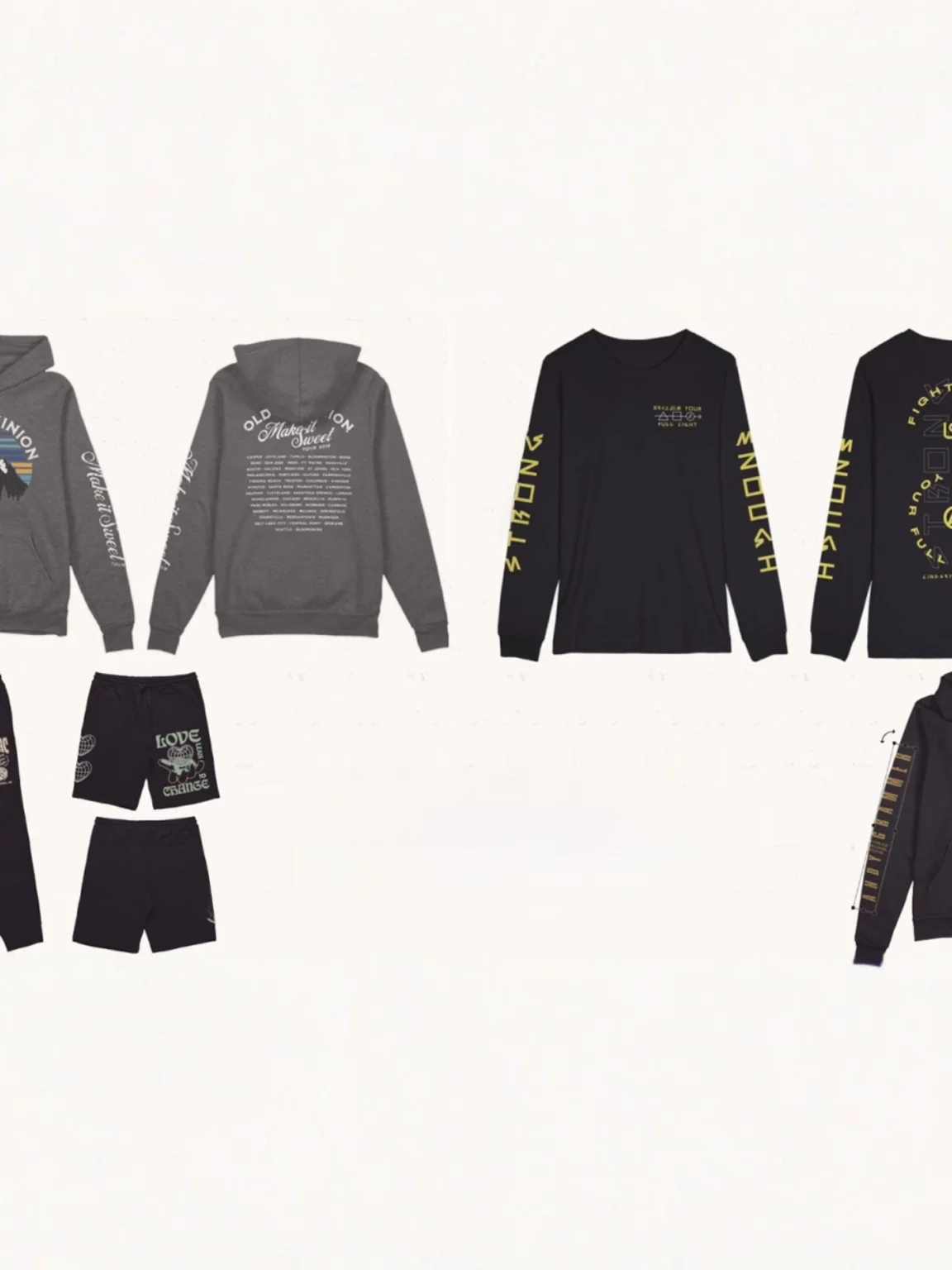 Alien Radio Music of the Spheres World Tour Street Sle Katoenen T-shirt ort Sve ronde Ne Print Casual Faion Herfstkleding