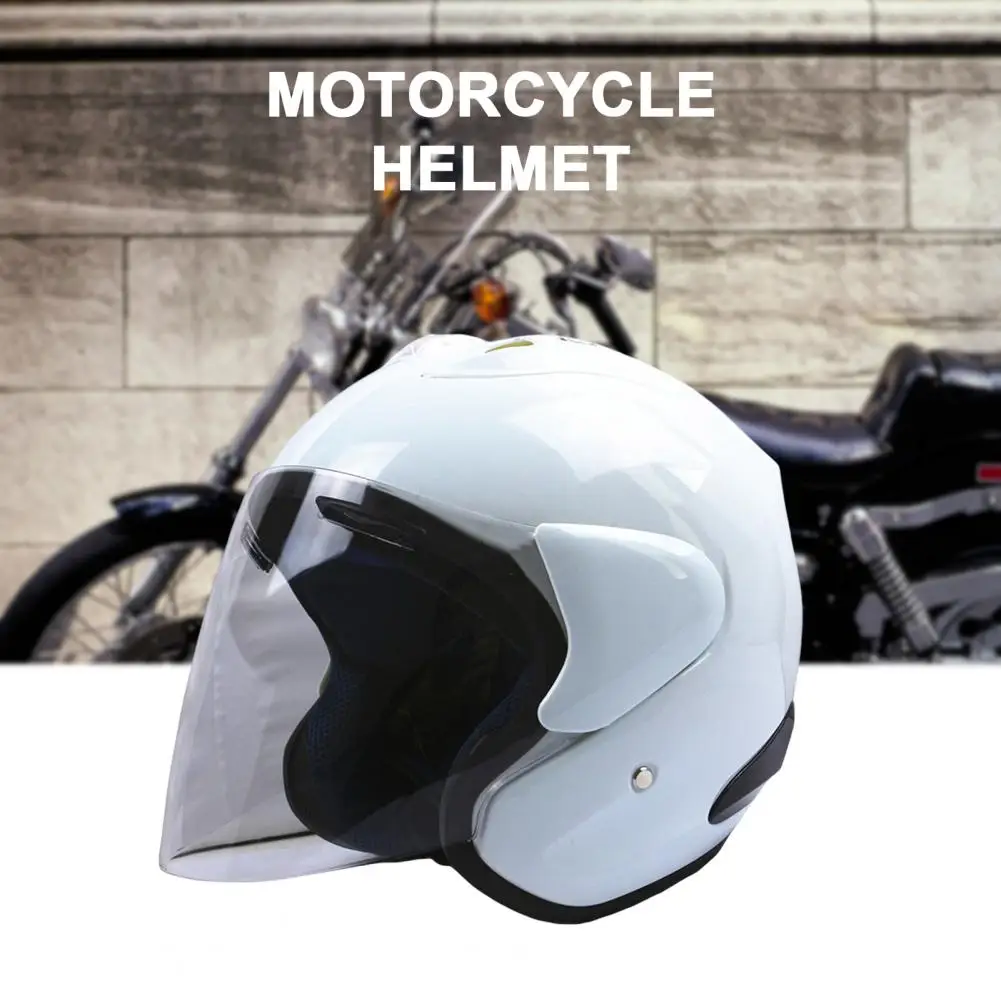 Half Cover Riding Helmet Protective Double D Buckle ABS Anti Corrosion Motorcycle Helmet for Outdoor