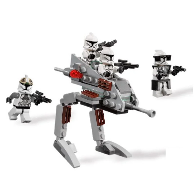 Star Wars Sturmtruppler Klonkrieger Kampfpaket Minifiguren Bausteine Kampfset Modell Ausstellungsspielzeug für Erwachsene Sammler