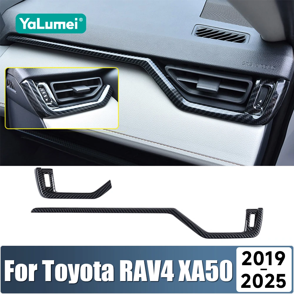 Für Toyota RAV4 XA50 2019 2020 2021 2022 2023 2024 2025 Auto Zentrale Steuerung Dashboard Air Outlet Vent Streifen Trim abdeckung Aufkleber