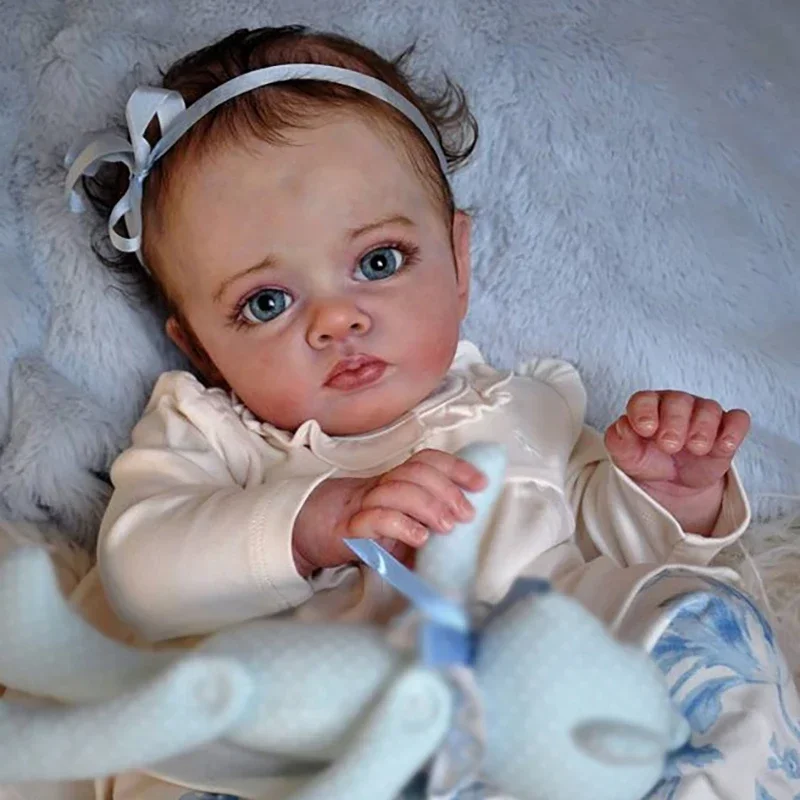 23-Zoll-Reborn-Puppenbausatz Tutti mit COA, seltene limitierte Auflage, süßes Baby, unvollendete unvollendete Teile, DIY leeres Vinyl-Puppenbausatz