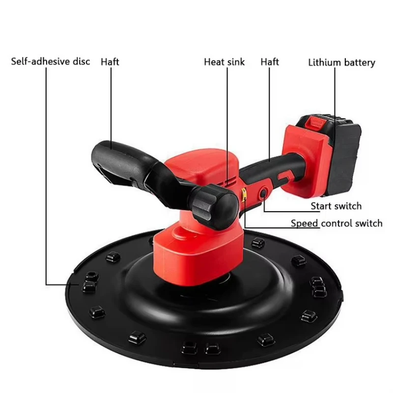 Battery Power Working Width 380 mm Wall Cement Gypsum Plaster Concrete Machinery Wall Gypsum Machine