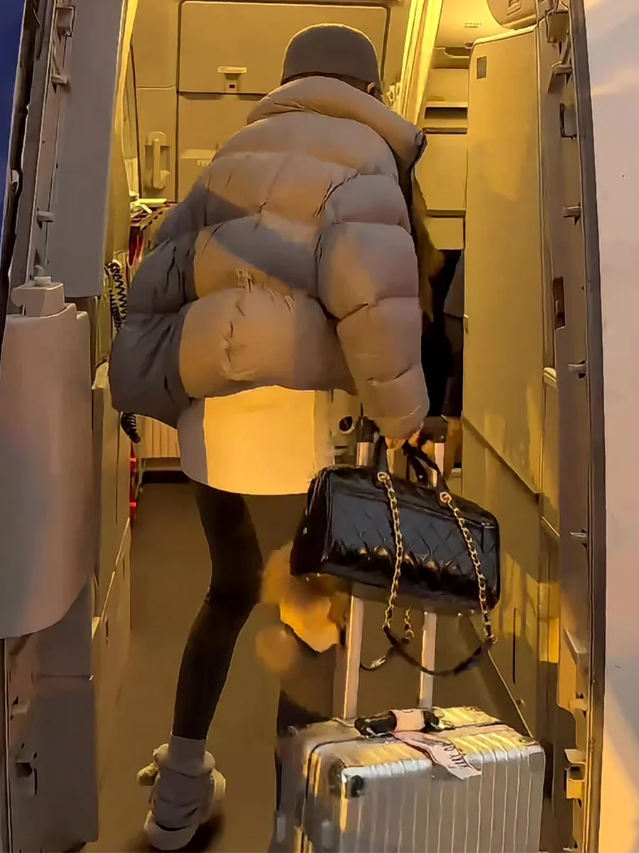 90% blanco Du down Puffer Jaet Stand Collar ort Bread Sle mujer invierno Thi Warm ey Casual Faion abrigo