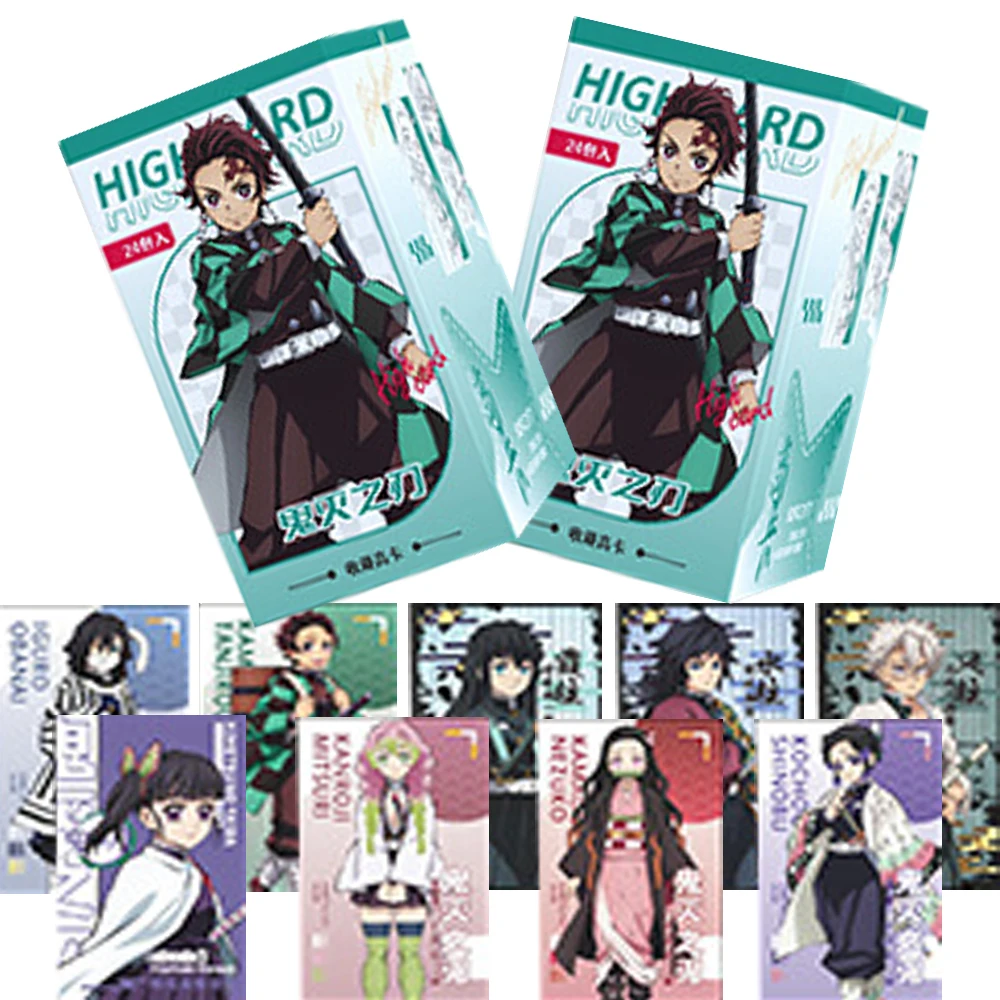 

New Demon Slayer Collect High Cards Hot Roles Kamado Tanjirou Tomioka Giyuu Exquisite Double Sided Pattern Cards Xmas Toy Gift