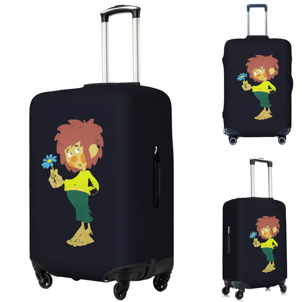 

Pumuckl Blume - Figur 1983, защитный чехол для чемодана, эластичные защитные чехлы для дорожного багажа на 18-32 дюймов