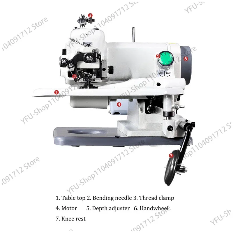 Household Sewing Machine Desktop Blind Stitching Machine Trousers Direct Drive Sewing Machine