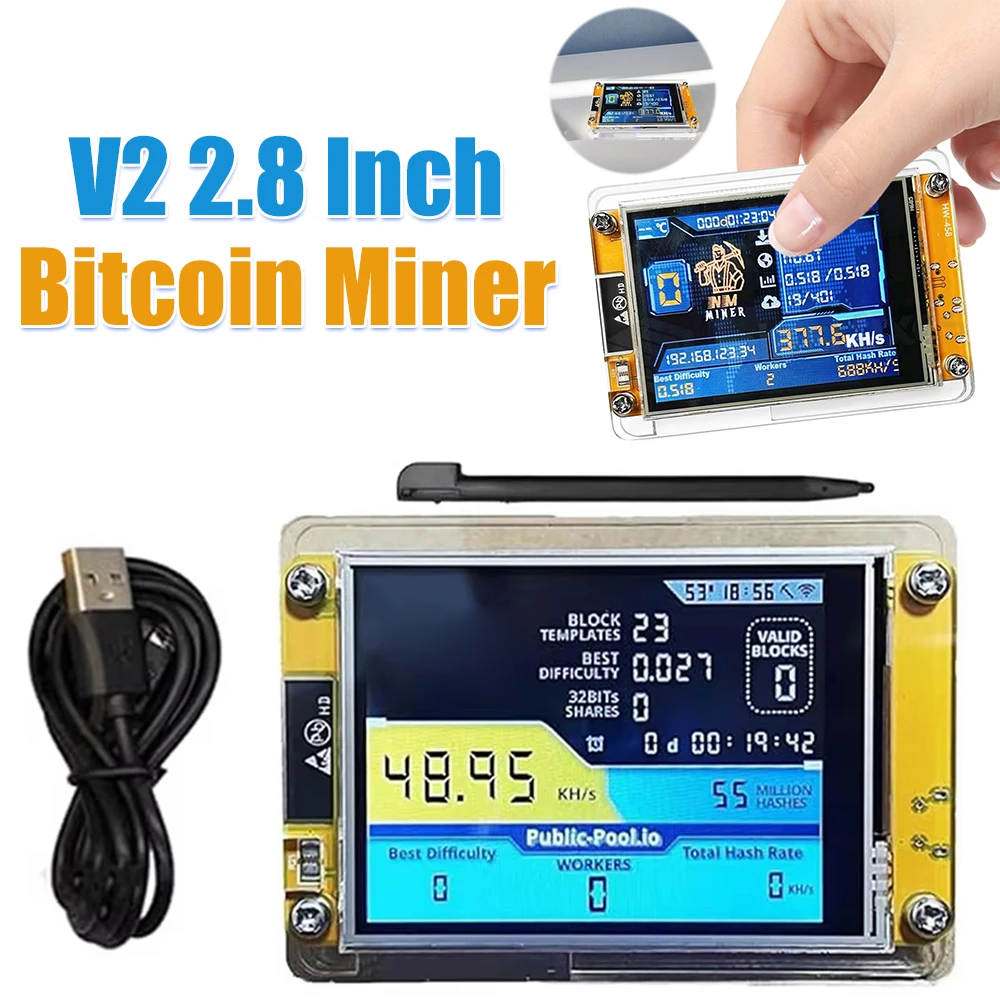 

High Performance Bitcoin Miner with Advanced ESP32-WROOM-32 Chip for Cryptocurrency Mining and Digital Assets Accessory